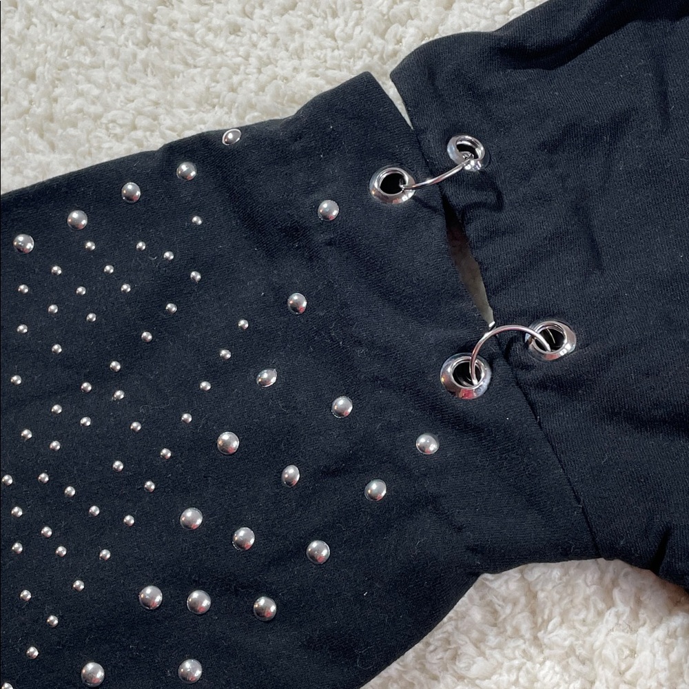 For The Republic Studded Bell Sleeve Sweatshirt Top | XL Boxy Fit - Picture 3 of 8